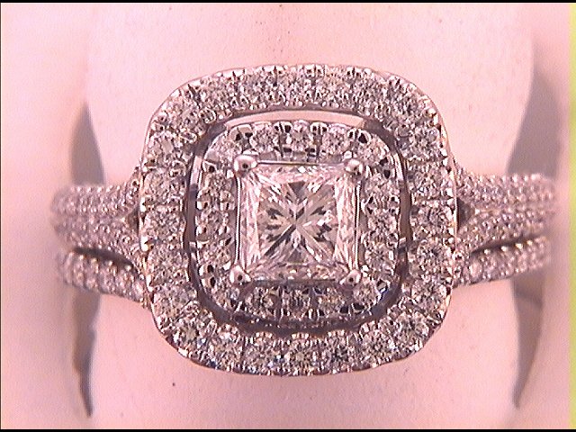 2 CT-DIA 7/8CT-CPR BRIDAL SET CERTIFIED