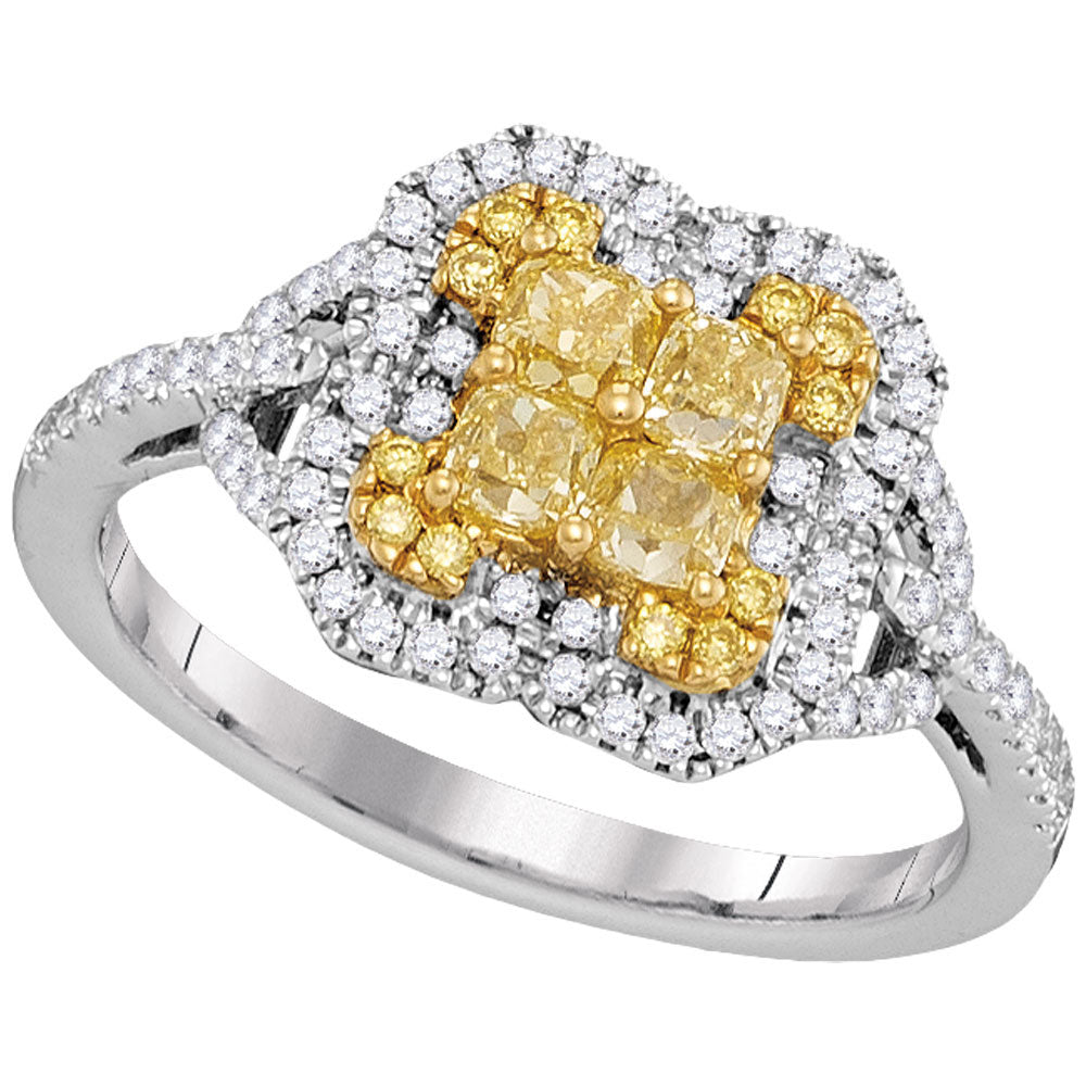 1 Cttw-DIA YELLOW RING