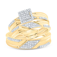 Load image into Gallery viewer, 1/3CTW-DIA MICRO-PAVE TRIO SET
