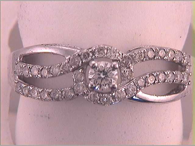 1/2CTW-DIA 1/8CT-CRD BRIDAL RING