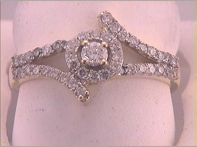 1/2CTW-DIA 1/10CT-CRD BRIDAL RING