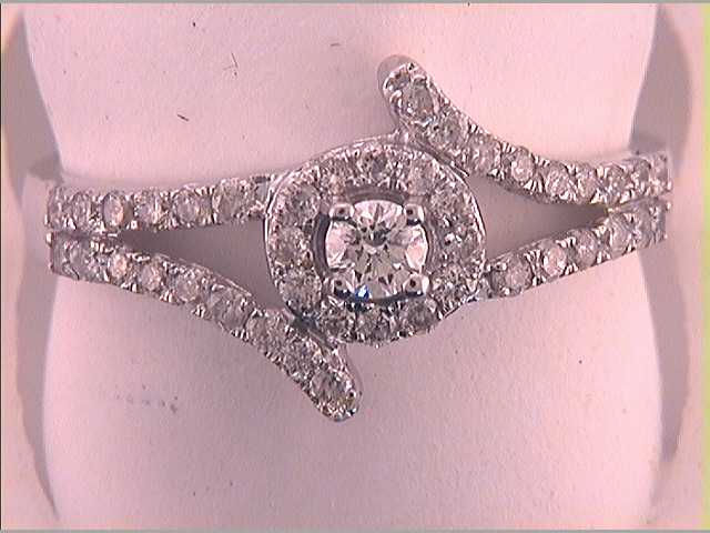 1/2CTW-DIA 1/10CT-CRD BRIDAL RING