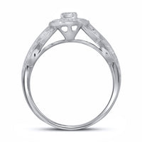 Load image into Gallery viewer, 14kt White Gold Womens Round Diamond Solitaire Bridal Wedding Engagement Ring 3/4 Cttw
