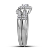 Load image into Gallery viewer, 14kt Yellow Gold Womens Round Diamond Bridal Wedding Engagement Ring Band Set 5/8 Cttw
