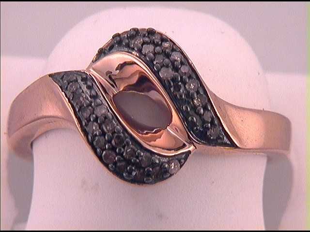 1/6CTW-DIA NATURAL BROWN RING