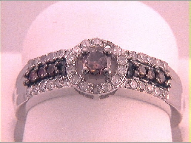 1/2CTW-DIA BROWN  RING