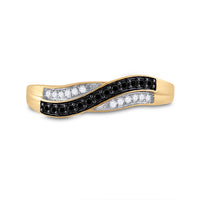 Load image into Gallery viewer, 1/4CTW-DIA MICRO-PAVE BROWN RING-S10
