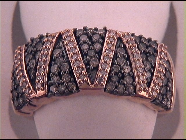 3/4CTW-DIA BROWN  RING