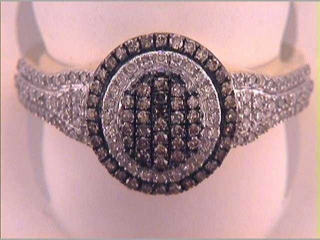 1/2CTW-DIA FASHION BROWN RING