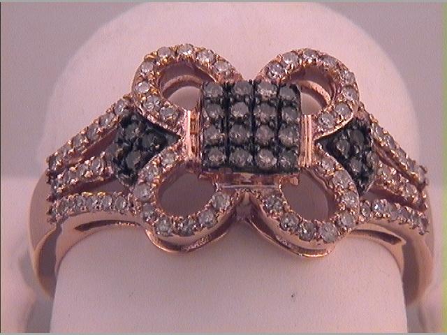 1/2CTW-DIA FASHION BROWN RING