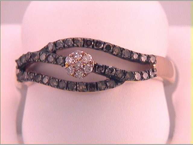 1/3CTW-DIA FASHION BROWN RING