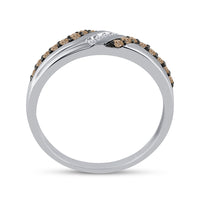 Load image into Gallery viewer, 1/3CTW-DIA FASHION BROWN RING
