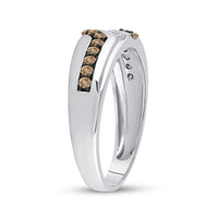 Load image into Gallery viewer, 1/3CTW-DIA FASHION BROWN RING
