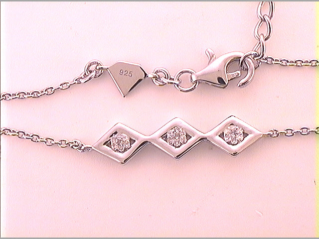 1/10 CTW-TRIPLE SET DIA BRACELET