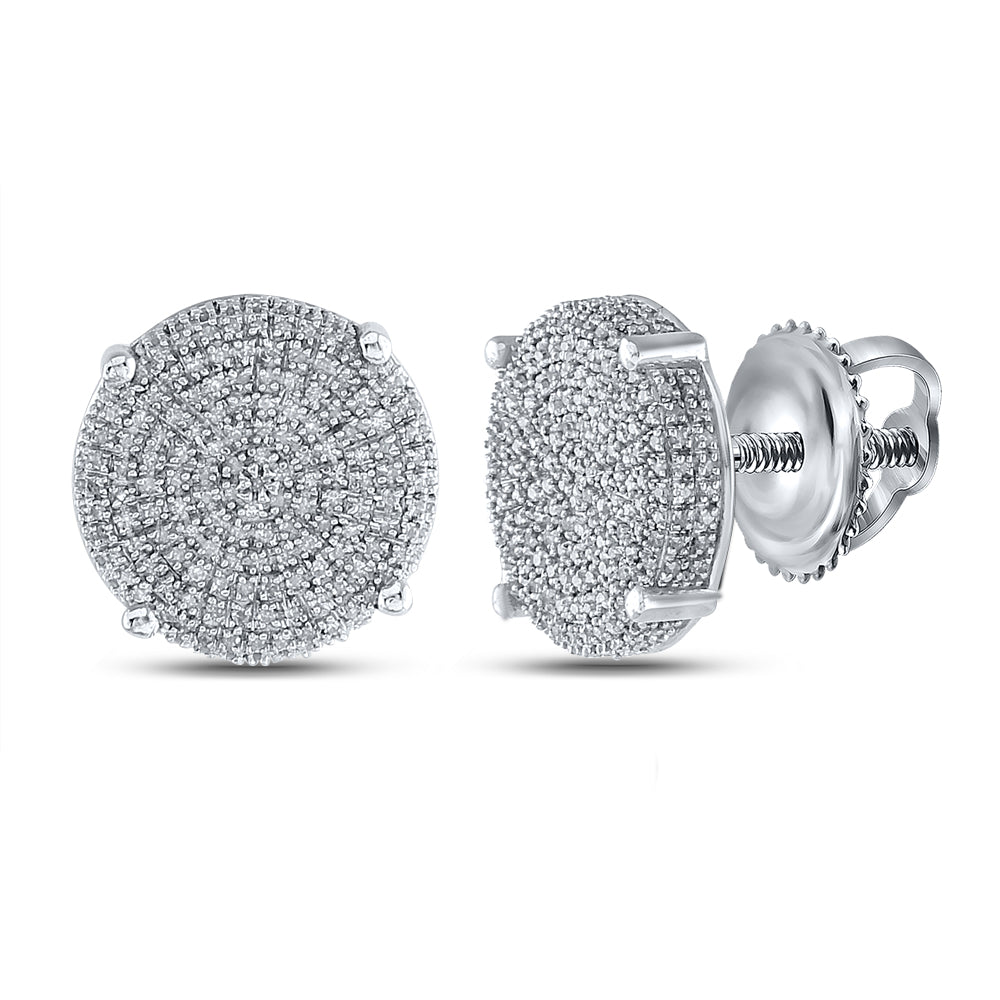3/4CT-DIA MICRO-PAVE EARRINGS