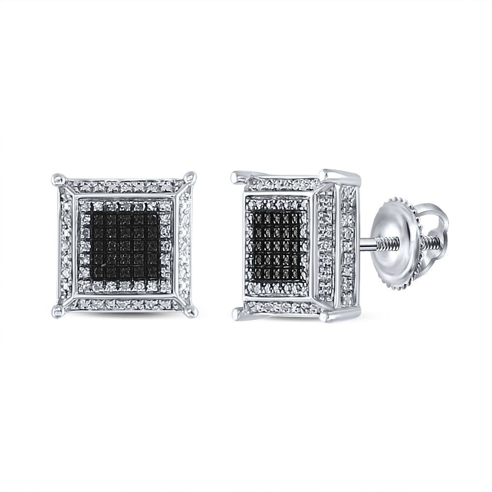 1/6CT-DIA MICRO-PAVE EARRINGS