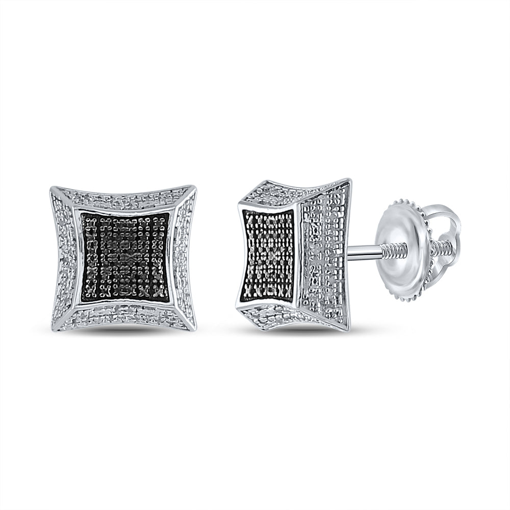 1/8CT-DIA MICRO-PAVE EARRINGS
