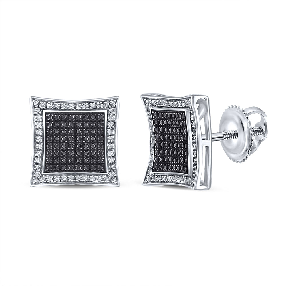 1/8CT-DIA MICRO-PAVE EARRINGS