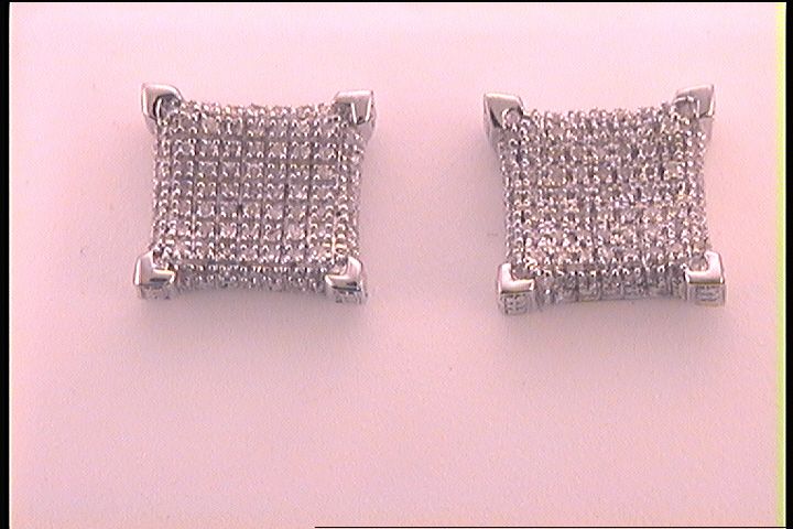 1/3CT-DIA MICRO-PAVE EARRINGS