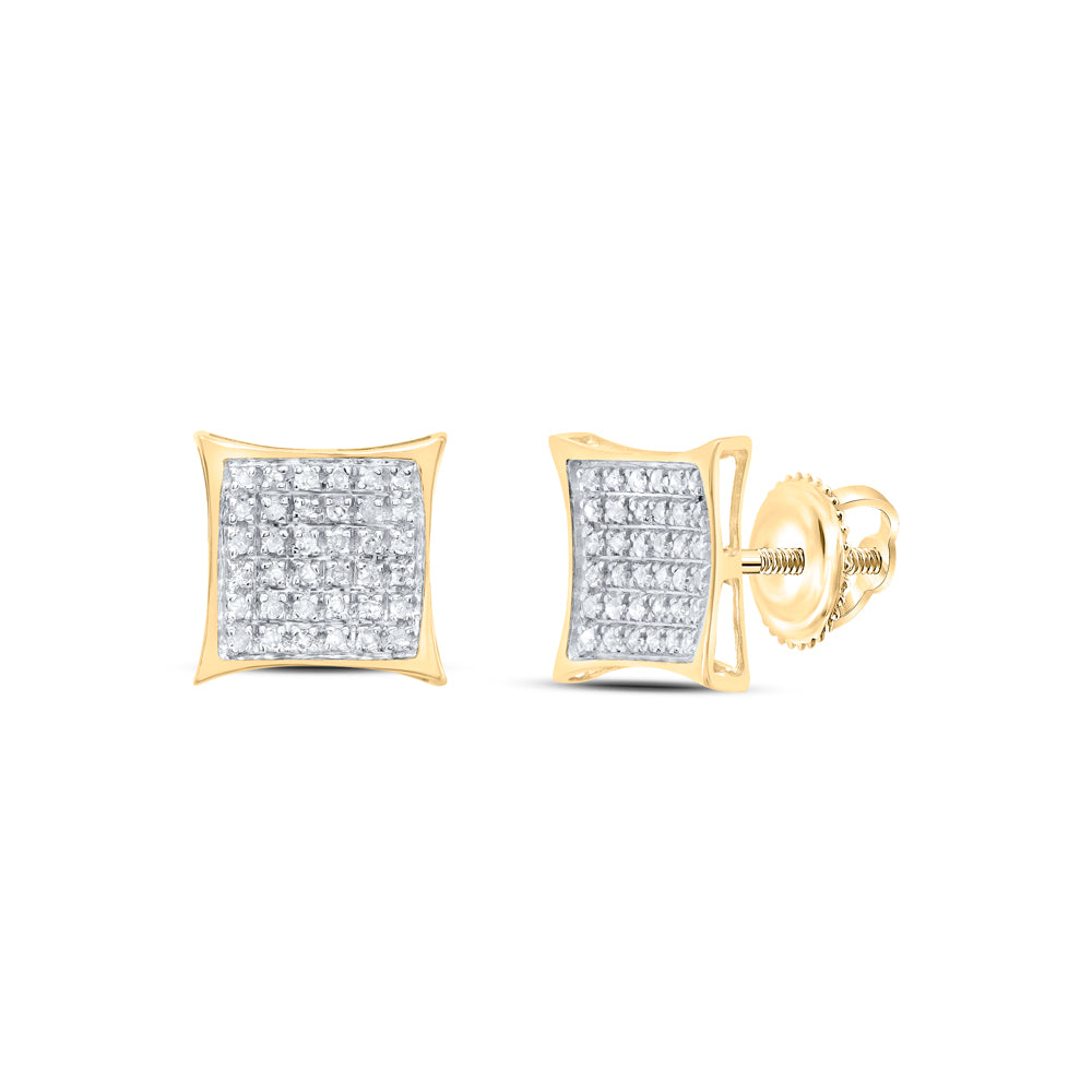 1/4CT-DIA MICRO-PAVE EARRINGS