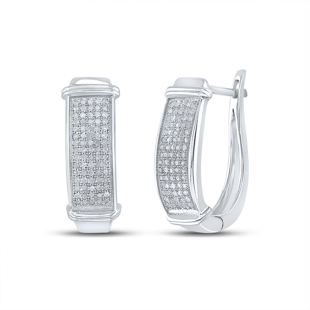1/2CT-DIA MICRO-PAVE HOOPS