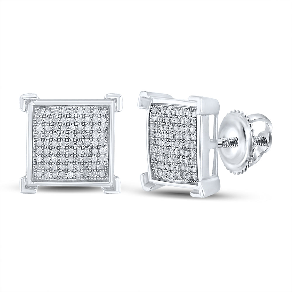 1/2CT-DIA MICRO-PAVE EARRINGS
