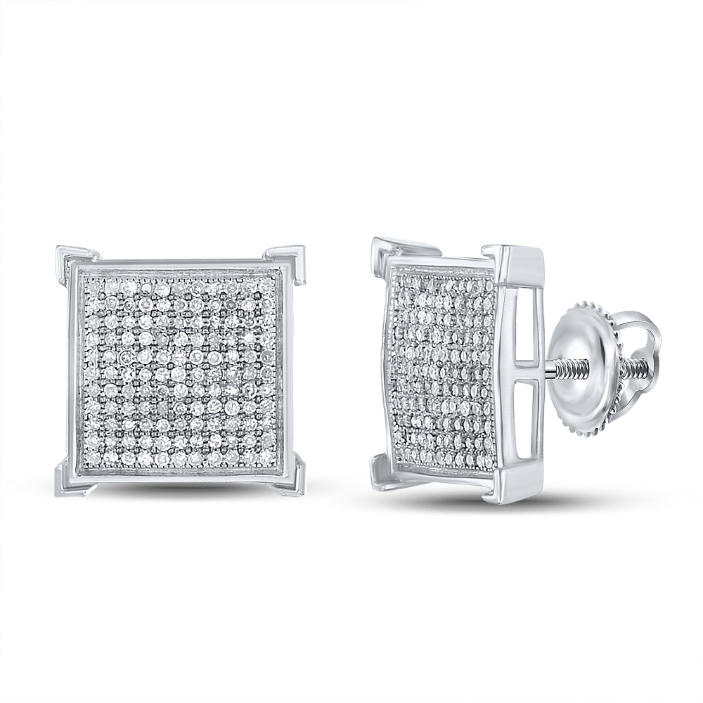 3/4CT-DIA MICRO-PAVE EARRINGS