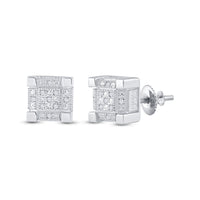 Load image into Gallery viewer, 1/20CT-DIA P3 MICRO-PAVE UNISEX EARRING
