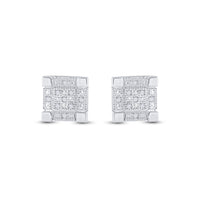 Load image into Gallery viewer, 1/20CT-DIA P3 MICRO-PAVE UNISEX EARRING

