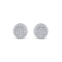 Load image into Gallery viewer, 1/20CT-DIA P3 MICRO-PAVE UNISEX  EARRING
