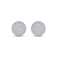 Load image into Gallery viewer, 1/6CT-DIA P3 MICRO-PAVE UNISEX EARRING
