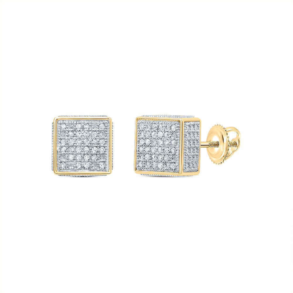 1/6CTW-DIA P3 MICRO-PAVE UNISEX  EARRING