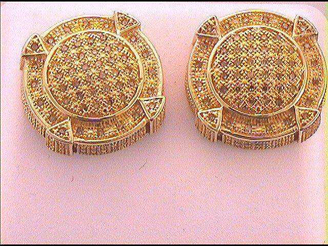 1/4CTW-DIAM MICRO-PAVE EARRINGS