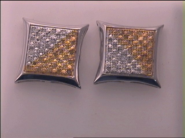 1/4CT-DIA MICRO-PAVE EARRING