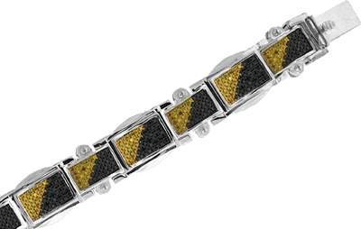 2  7/8CTW MICRO PAVE DIA YELLOW. BRAC