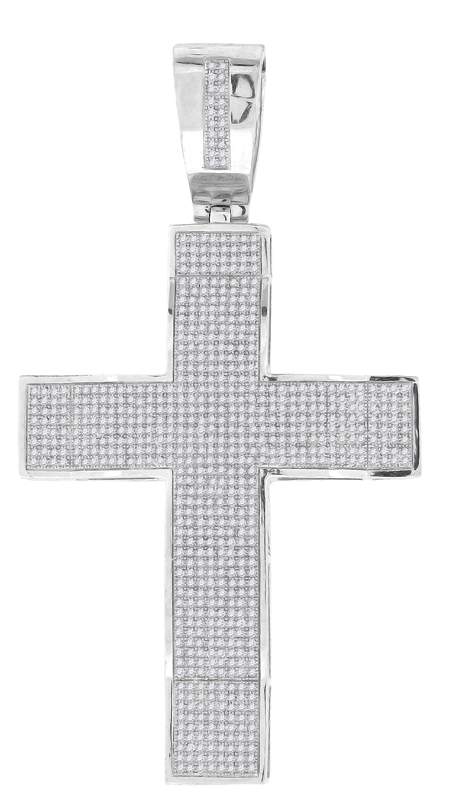 2 CT-DIA MAN CROSS CHARM