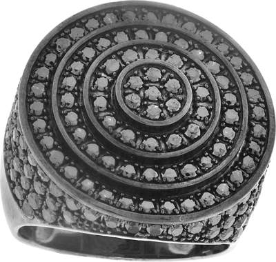 4 CTW-DIA BLACK DIAMOND RING