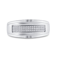 Load image into Gallery viewer, 1/6CT-DIA MICRO-PAVE MENS BAND
