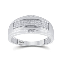 Load image into Gallery viewer, 1/6CT-DIA MICRO-PAVE MENS BAND
