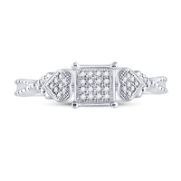 Load image into Gallery viewer, 1/10CTW-DIA MICRO-PAVE RING
