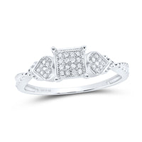 Load image into Gallery viewer, 1/10CTW-DIA MICRO-PAVE RING
