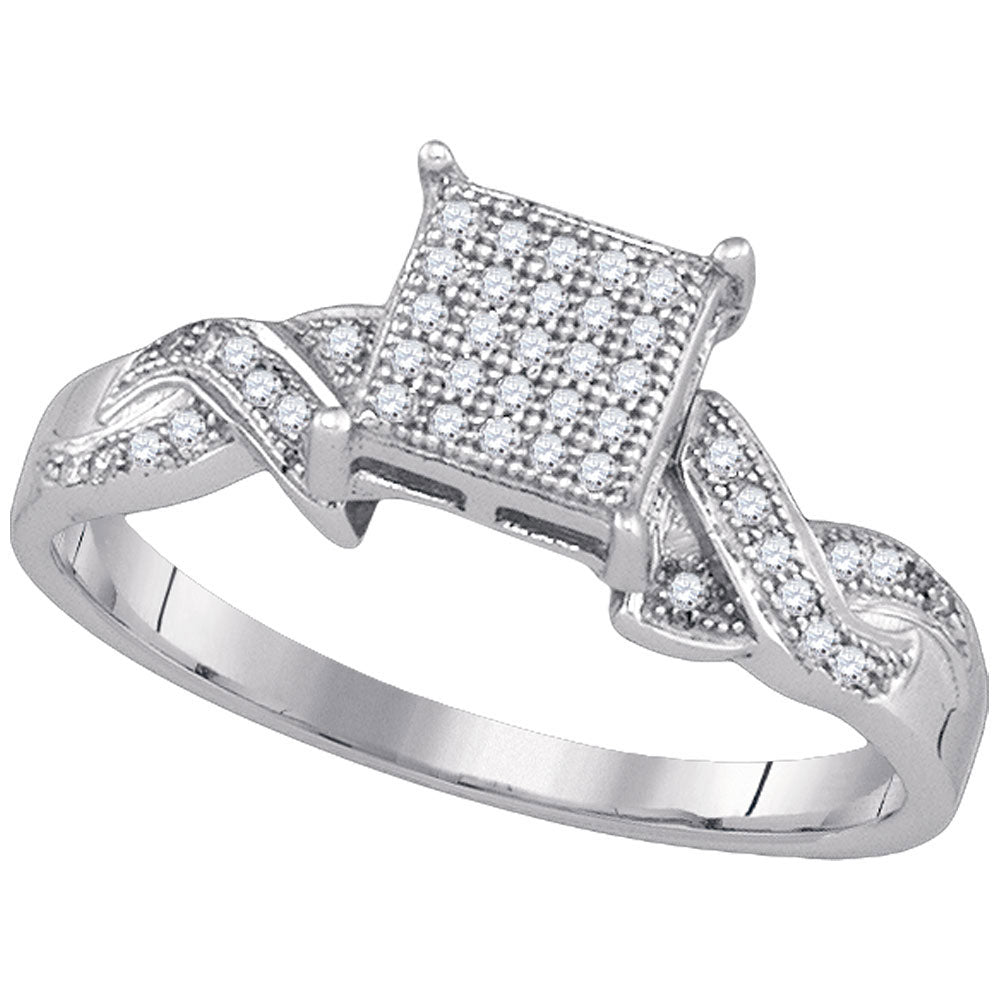 1/6CTW-DIA MICRO-PAVE RING