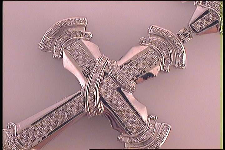 3/4CT-DIA CROSS PENDANT
