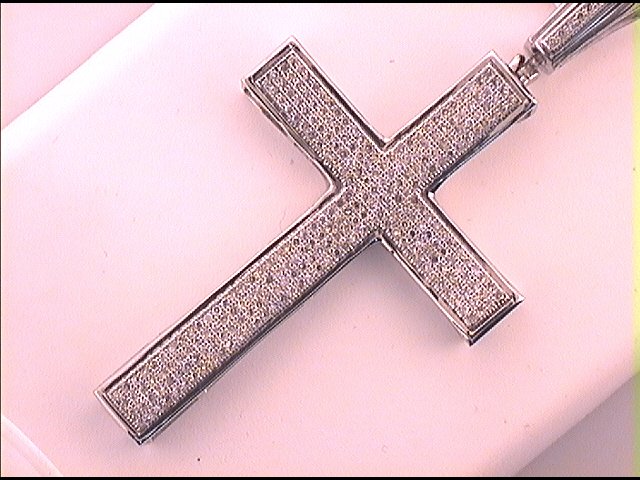 3/4CT-DIA CROSS PENDANT