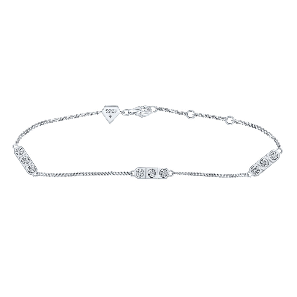 1/12CT-DIA Womens LINEAR BRACELET