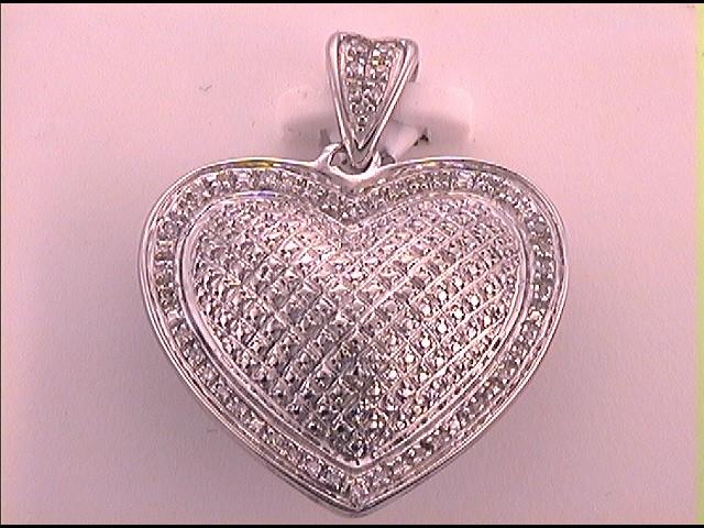 1/10CT-DIA GIFT  HEART PENDANT