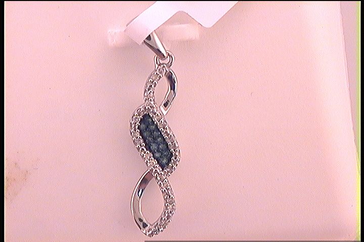 1/10CT-DIA BLUE  PENDANT