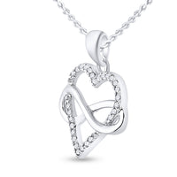 Load image into Gallery viewer, 1/6CTW-DIA P1P2 GIFT HEART PENDANT
