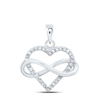 Load image into Gallery viewer, 1/6CTW-DIA P1P2 GIFT HEART PENDANT
