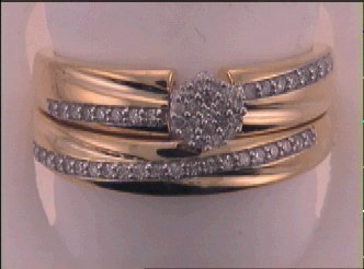 1/4CT-DIA FASHION BRIDAL SET